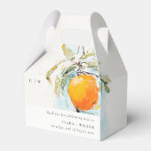 Ballotins Boho Abstrait Sketchy Orange Garden Mariage (Arrière)