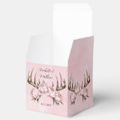Ballotins Boho Antler avec Mariage Pink Peonies (Ouvert)