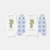 Ballotins Boho Aquarelle Citron jaune Fête des mariées (Déplié)