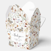 Ballotins Boho blanc boîte de préférence de mariage (Ouvert)