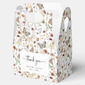 Ballotins Boho blanc boîte de préférence de mariage (Ouvert)