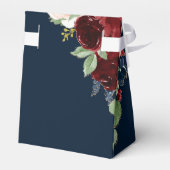 Ballotins Boho Blooms | Bouquet bleu marine foncé et bordeau (Arrière)