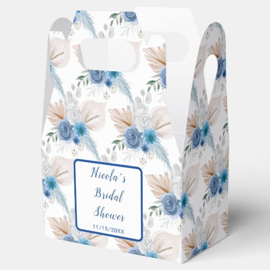 Ballotins Boho Blue Pampas Grandes (Ouvert)