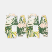 Ballotins Boho Blush Green Tropical Palm Beach Mariage (Déplié)