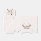 Ballotins Boho Bois de Cerf et Fleurs Mariage (Déplié)