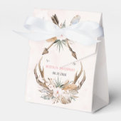 Ballotins Boho Bois de Cerf et Fleurs Mariage (Verso)