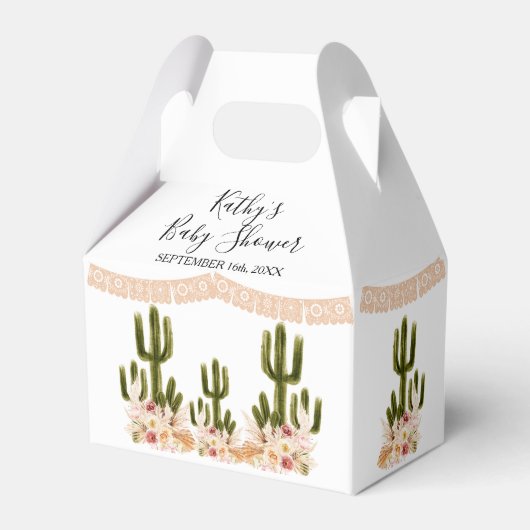 Ballotins Boho Cactus Taco Bout Love Baby shower (Verso)