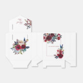 Ballotins Boho Chic Bourgogne et Mariage de automne d'automn (Déplié)