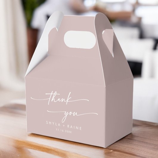 Ballotins Boho Chic Dusty Rose Merci rose Mariage