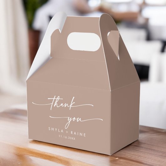 Ballotins Boho Chic Neutral Taupe Mariage Merci