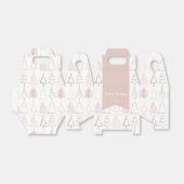 Ballotins Boho Christmas Tree Motif Dusty Pink Holiday (Déplié)