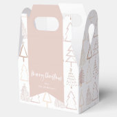 Ballotins Boho Christmas Tree Motif Dusty Pink Holiday (Ouvert)