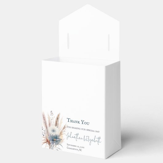 Ballotins Boho d'hiver Mariage Floral | BLANCHE (Ouvert)