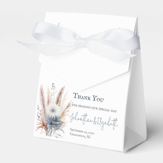 Ballotins Boho d'hiver Mariage Floral | BLANCHE (Verso)