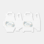 Ballotins Boho Dusty Blue Butterfly Anniversaire Faveurs Box (Déplié)