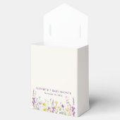 Ballotins Boho Fleur sauvage Aquarelle bébé fille douche (Ouvert)