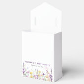 Ballotins Boho Fleur sauvage Aquarelle bébé fille douche (Ouvert)