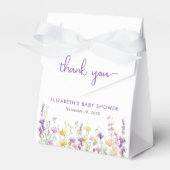 Ballotins Boho Fleur sauvage Aquarelle bébé fille douche (Verso)