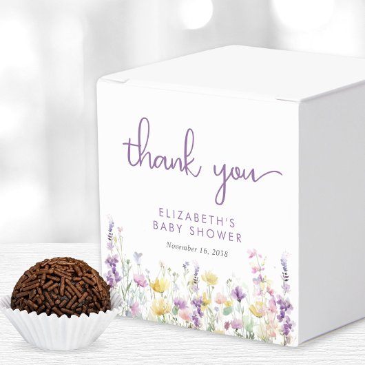 Ballotins Boho Fleur sauvage Aquarelle bébé fille douche