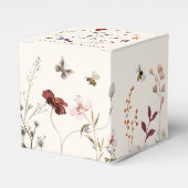 Ballotins Boho Fleur sauvage Baby shower vert Ballotin (Verso)