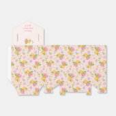 Ballotins Boho Fleur sauvage bébé fille douche (Déplié)