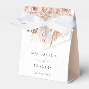 Ballotins boho fleurs mariage boîte de faveur