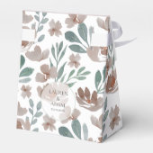 Ballotins Boho Floral Beige Automne Aquarelle Merci (Arrière)