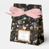 Ballotins Boho Floral Black Butterfly Garden Mariage (Verso)