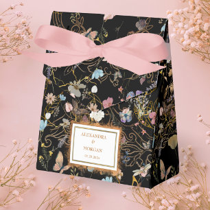 Ballotins Boho Floral Black Butterfly Garden Mariage