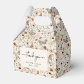 Ballotins Boho Floral boîte de mariage Favor (Verso)