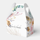 Ballotins Boho Floral Feathes & Mariage d'eau (Arrière)