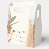 Ballotins Boho Floral Mariage Box Geschenkschachtel (Ouvert)