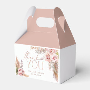 Ballotins Boho Floral Pampas Rose Gold Merci