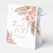 Ballotins Boho Floral Pampas Rose Merci or Ballotin (Arrière)