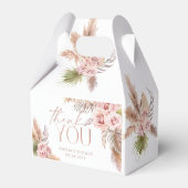 Ballotins Boho Floral Pampas Rose Merci or Ballotin (Arrière)