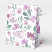 Ballotins Boho Floral Purple Rose Aquarelle Merci (Arrière)