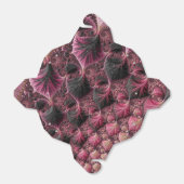 Ballotins Boho Funky Eclectique Rose Noir Abstrait Fractal (Déplié)
