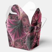 Ballotins Boho Funky Eclectique Rose Noir Abstrait Fractal (Ouvert)