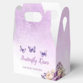Ballotins Boho mignon aquarelle violet baby shower papillon (Ouvert)