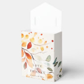 Ballotins Boho moderne aquarelle automne Feuilles Mariage (Ouvert)