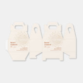 Ballotins Boho Moderne Ici Vient Le Baby shower Fils (Déplié)