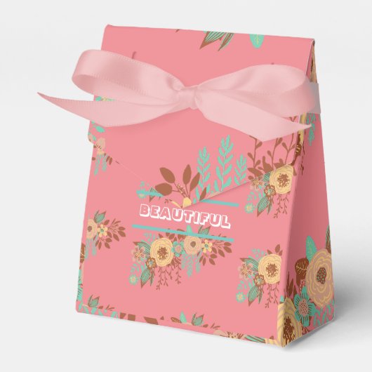Ballotins Boho moderne rose floral (Verso)