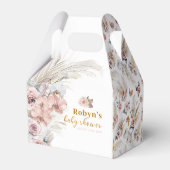 Ballotins Boho Pampas Baby shower Ballotin Floral (Arrière)