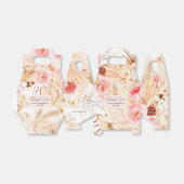 Ballotins Boho Pampas Grass rose Fleur Bébé Fille Douche Fav (Déplié)