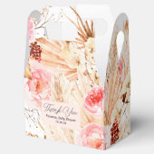 Ballotins Boho Pampas Grass rose Fleur Bébé Fille Douche Fav (Ouvert)