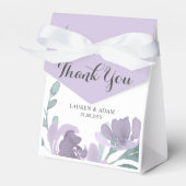 Ballotins Boho Purple Aquarelle Florale Mariage (Verso)