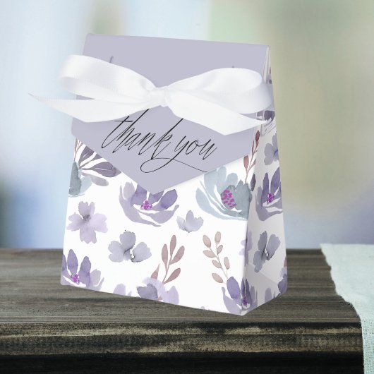 Ballotins Boho Purple Floral Mariage d'aquarelle
