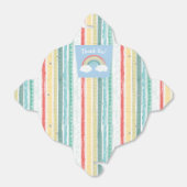 Ballotins Boho Rainbow Baby shower Blue Boy (Déplié)