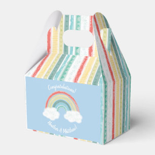 Ballotins Boho Rainbow Baby shower Blue Boy