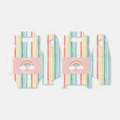 Ballotins Boho Rainbow Baby shower rose (Déplié)